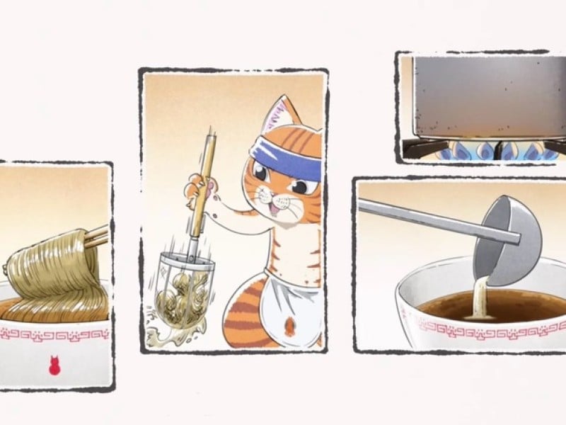 貓奴必看!萌作《拉麵赤貓》結合貓咪和拉麵的療癒動畫