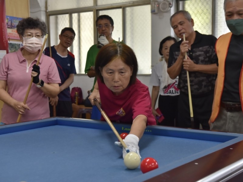 市長盃撞球錦標賽登場!銀髮好手齊聚一堂,魏嘉彥勉勵長者動起來