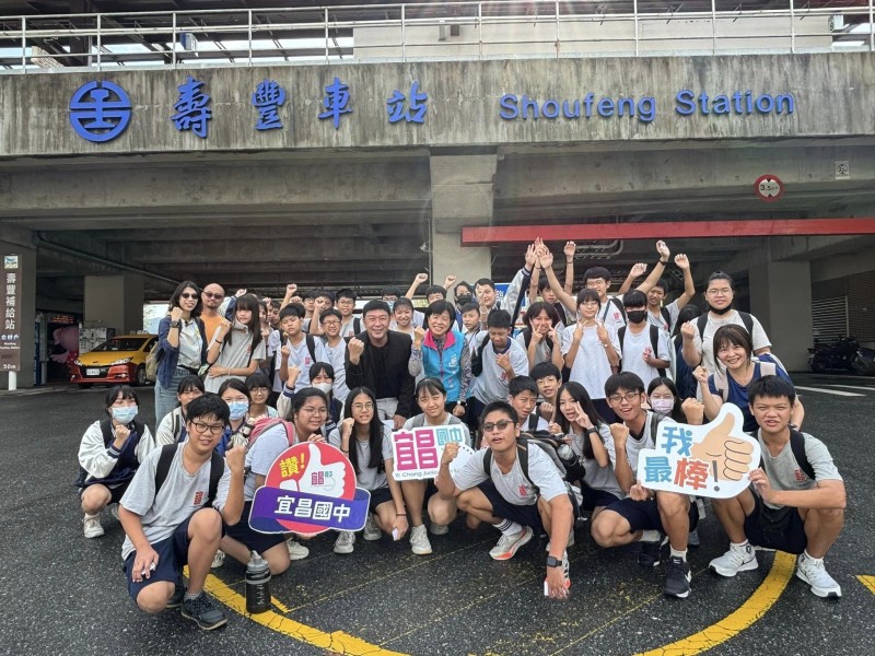 吉安鄉長游淑貞化身「科普列車長」!帶領宜昌國中學子體驗環島科學之旅