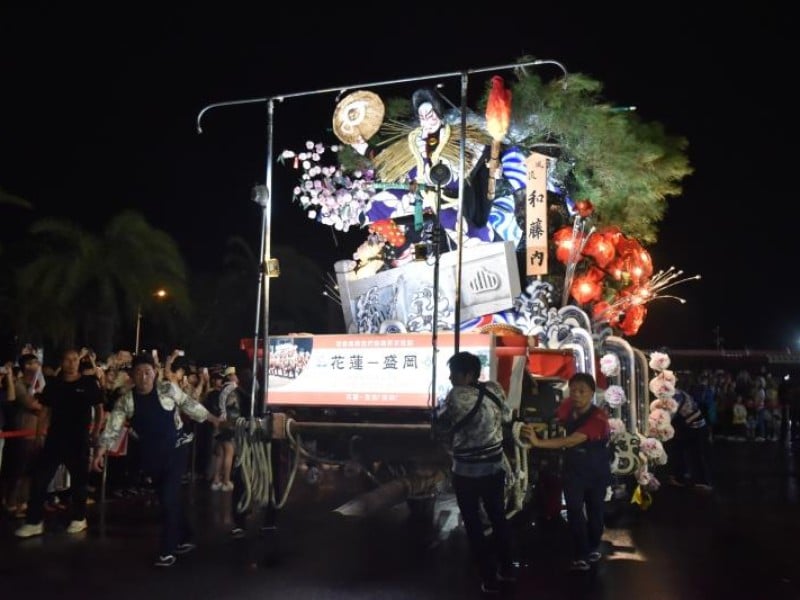 盛岡山車將日本文化原裝重現花蓮街頭