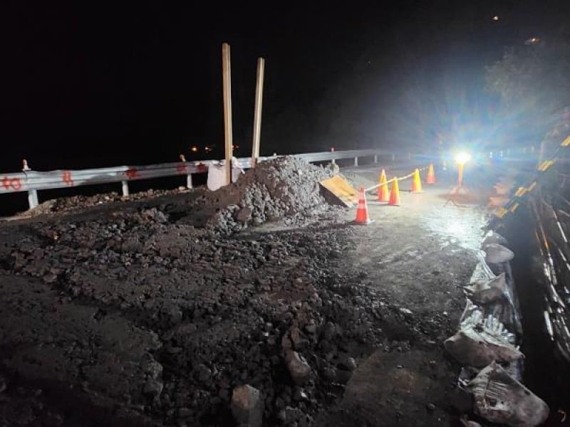 台8線83K路段搶通 開放3.5噸以下貨車通行