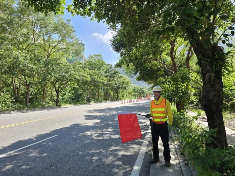 蘇花和平路段11/15路面施工後檢測交管