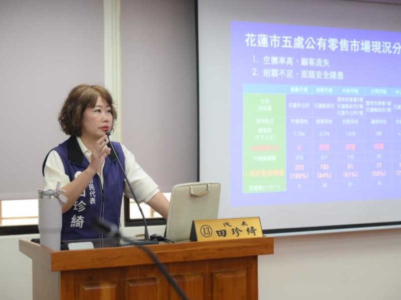花蓮市代田珍綺關心復興、中華及大同三大市場耐震不足議題