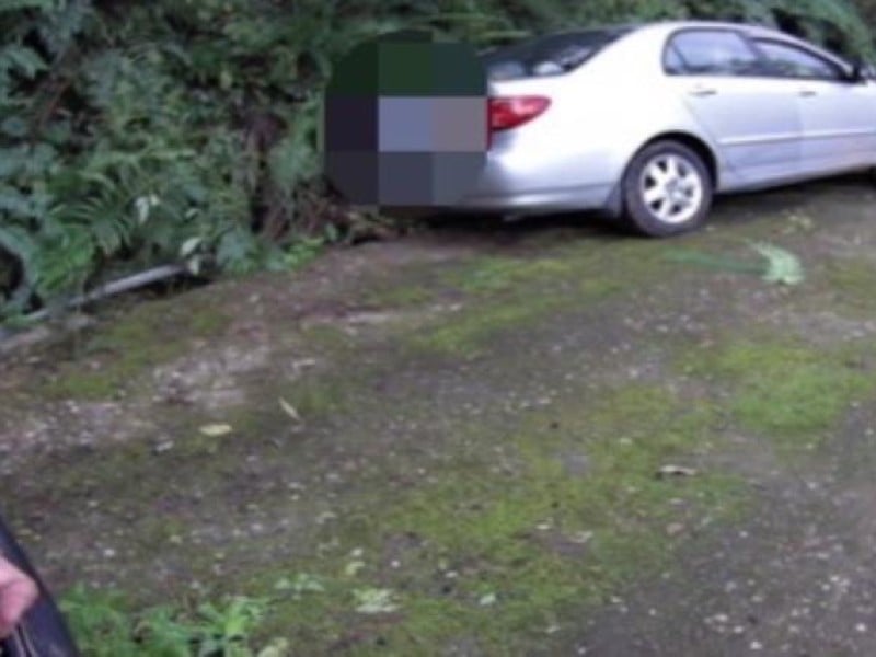 老婦陷山溝 員警及時救出