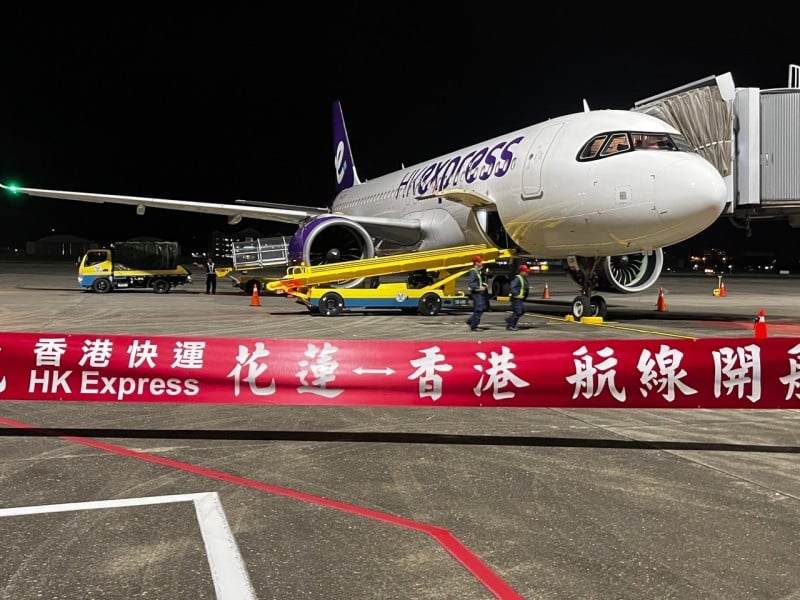 香港快運航空直航花蓮「花香線」首航 觀光產業迎新契機