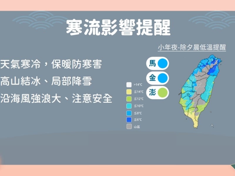 春節連假天氣預報：寒暖變化大，注意出行安全與穿著保暖