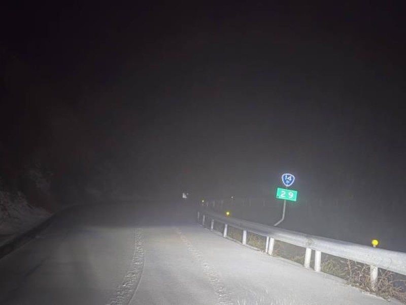 台14甲合歡山路段限加掛雪鏈通行