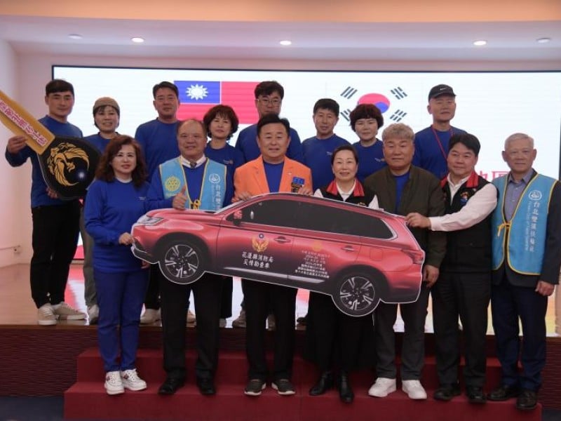 國際扶輪3521地區攜手韓國3630地區 捐贈災情勘查車
