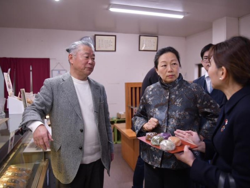 徐榛蔚赴日交流芋屋長兵衛農產加值經驗