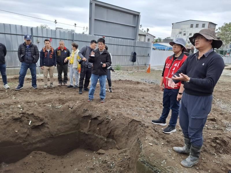新城合署辦公廳舍工地挖出「大坌坑文化層」考古遺址