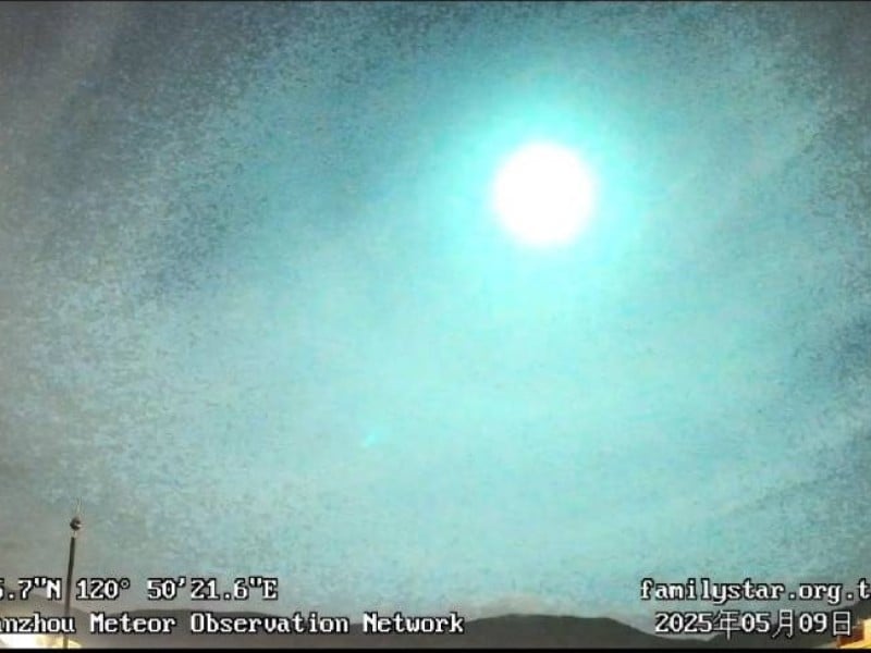 昨晚台東夜空的超亮閃光,天文協會推估火流星軌跡