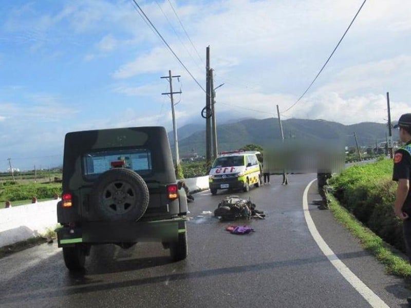 女騎士對撞軍車傷重亡　花防部下士稱有閃避仍釀憾事