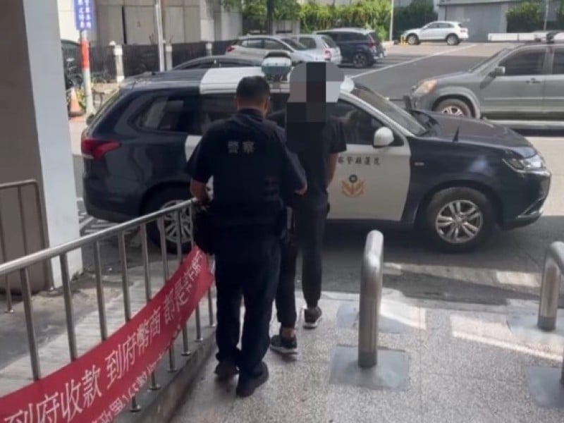 花警抓到企圖逃逸竊賊
