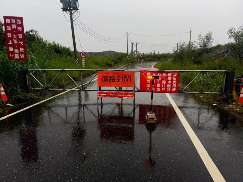 玉里「高寮便道」今晨預警性封閉、「長良便道」受損緊急封閉