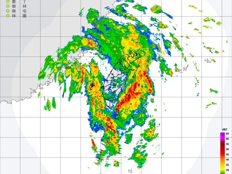 花東今成豪大雨熱區