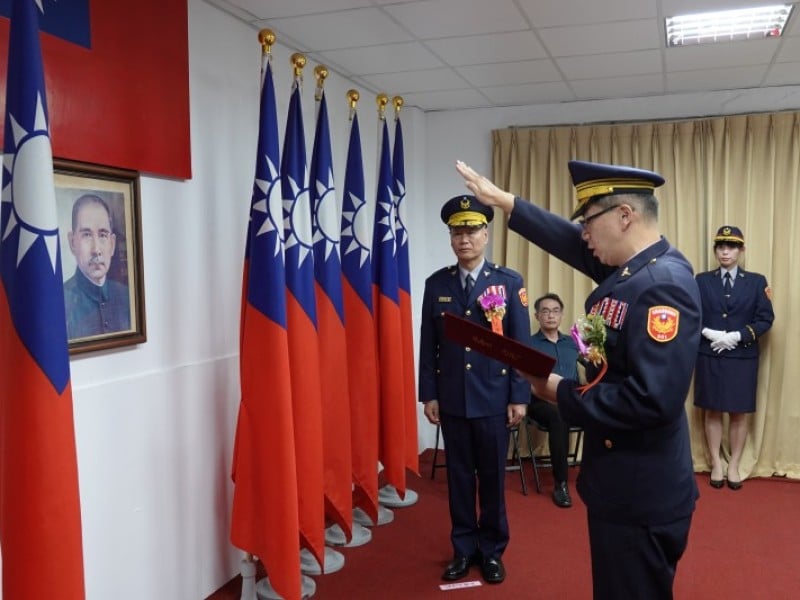 花蓮港務警察總隊新卸任總隊長交接