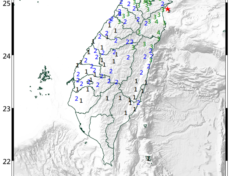 宜蘭近海芮氏6.0地震 全台18縣市有感