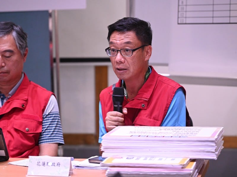 1011馬太鞍堰塞湖災後重建進度說明會 花蓮縣政府說明進度
