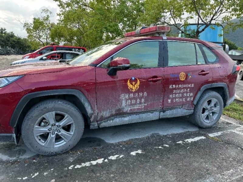 日前捐贈發揮關鍵效能 國際扶輪3490地區災情勘查車助力花蓮馬太鞍溪救災