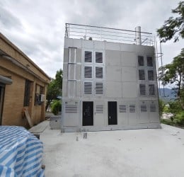 玉里鎮松浦火化場 空污設備架設完成