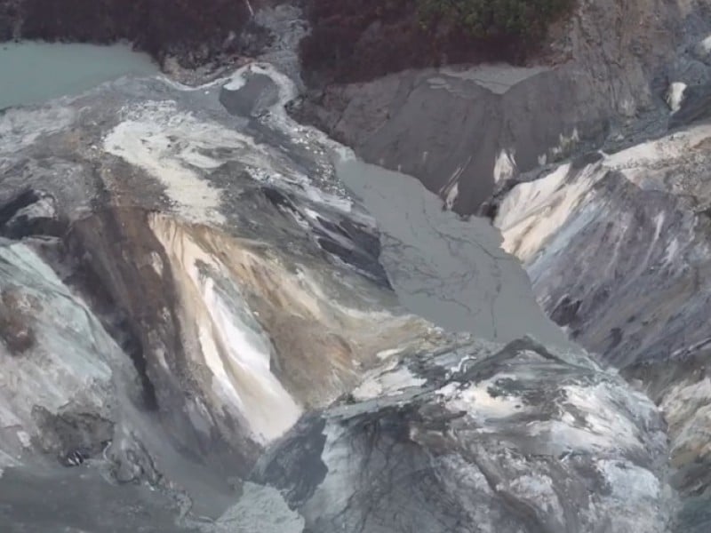 馬太鞍溪產生「新」堰塞湖