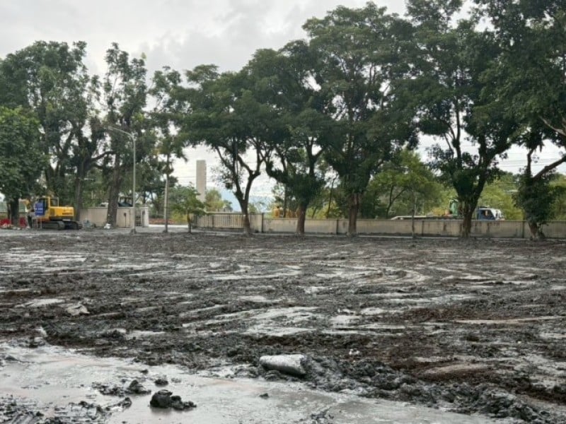 鳳凰颱風致萬榮國中泥沙堆積 緊急清淤恢復