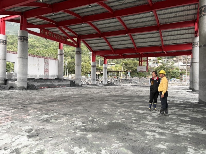 明利部落聚會所完成清理 周邊道路今恢復通行