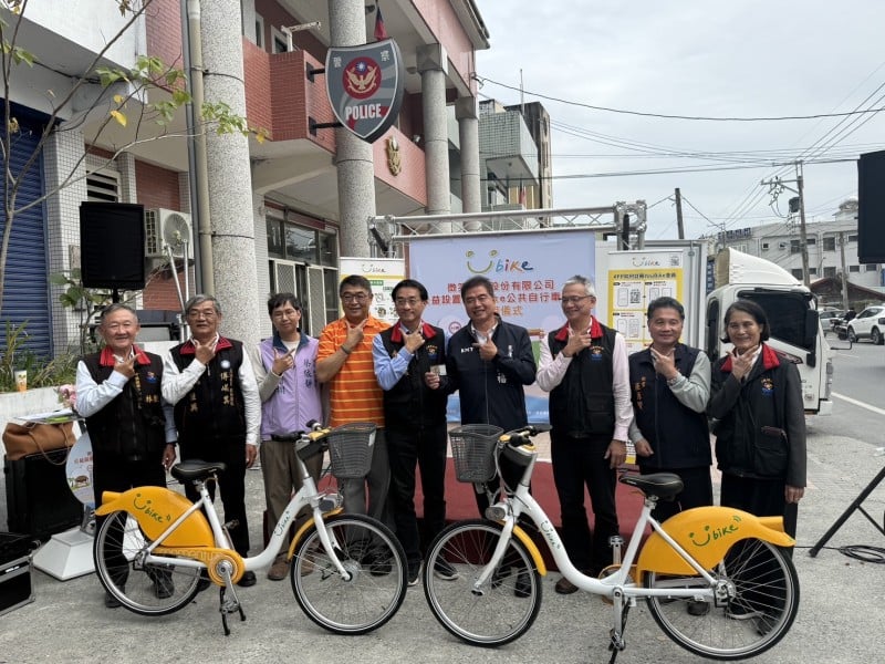 花蓮縣首波YouBike公共自行車於光復鄉上路 縣府感謝微笑單車公司公益捐助
