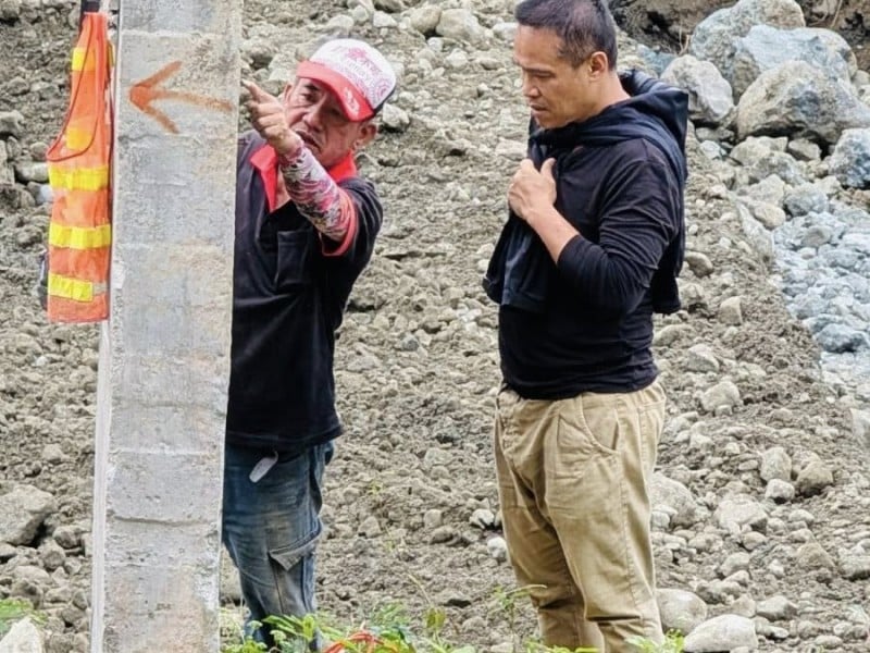 馬太林部落上游「防洪治水攔沙壩」動工了 ! 藝術家優席夫 : 為部落服務 