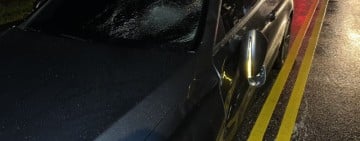 機車與汽車在自立路、中原路口相撞