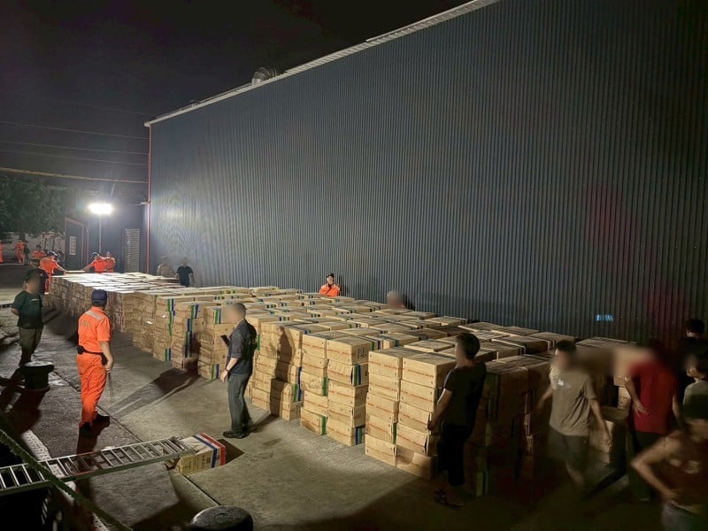 海巡花蓮查緝隊查獲市值逾一億私菸