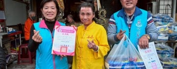 中華玄龍弘道會寒冬送暖吉安 游淑貞長期連結民間公益善行