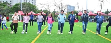 市長盃足球錦標賽在佐倉八人制全新足球場熱鬧開踢