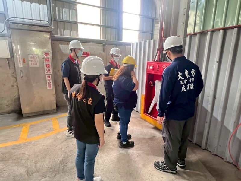 環保局加強資源循環場域消防管理