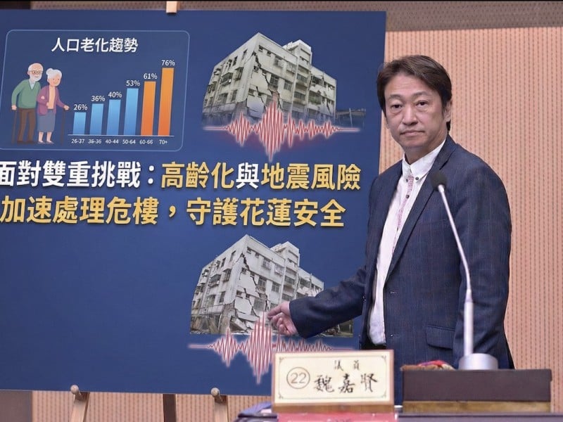 正視高齡化與地震風險雙重挑戰　魏嘉賢：加速處理老舊危險建築，守護社區安全