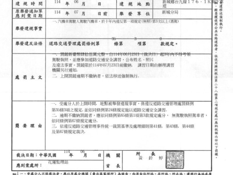 酒駕累犯帳戶突現千萬鉅款 行政執行署火速追回罰鍰