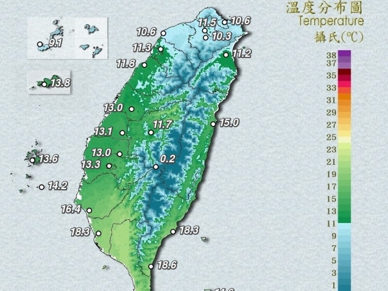 寒流發威 今晚至明晨最冷