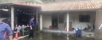 卓溪鄉太平村中興路住宅突冒濃煙　消防與民眾合力阻火勢擴大
