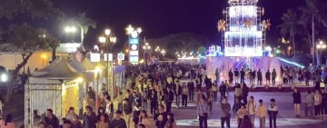 7萬人次點亮日出大道　3萬人次湧入東大門夜市 花蓮燈會年假120秒煙火與光影公園引爆觀光熱度