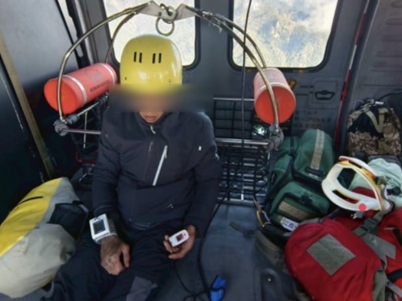 光被八表山難 ! 36歲男疑腹膜炎 出動空勤搜救