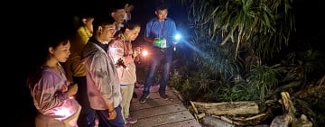 「夜探三仙台」4/1起正式登場 !  在地專業解說員帶領 距離觀察寄居蟹、蛙類等生物