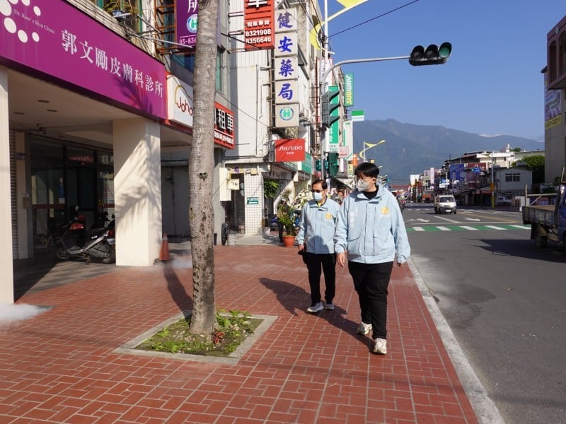 花蓮市展開全市環境消毒作業