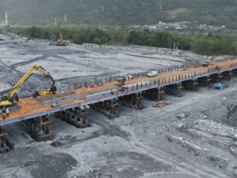 馬太鞍溪鋼便橋3/23-25路面刨鋪交管