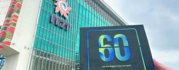 遠百花蓮響應地球一小時 「關燈」為地球留白