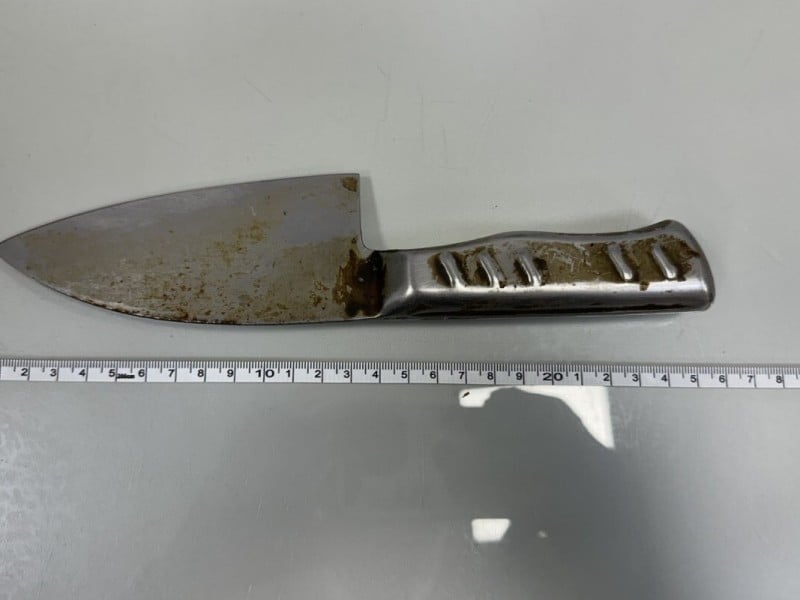 警消要救人 婦人竟持刀攻擊