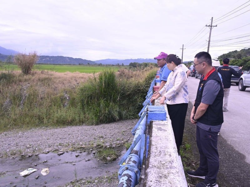  強化排水防洪機能 ! 徐榛蔚視察玉里鎮「觀音排水、杜風排水」工程 預計今年4月底完工