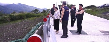 富里「六十石山產業道路」1.5億工程全數完工 ! 徐榛蔚親赴關心施工品質