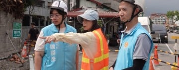 花蓮市進豐街與明心街口人行道整建