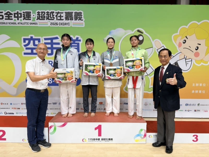 全中運花蓮再添2金3銅 累計13金8銀6銅