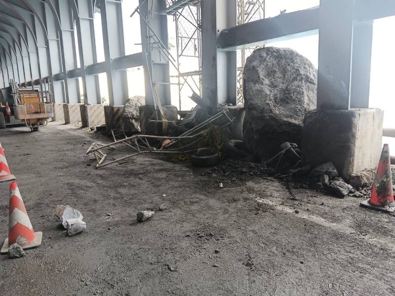 大清水明隧道因落石受損 公路局緊急搶修並強化邊坡防護